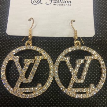 Gold LV Ladies Earrings