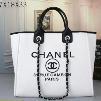 Designer inspired ladies Chanel handbag/tote Canvas
