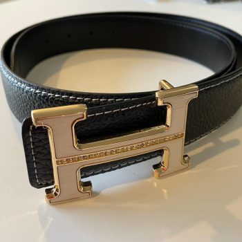 Hermes white cream buckle
