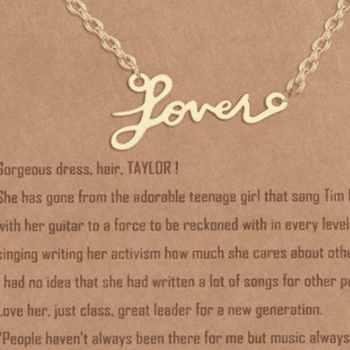 Taylor Swift Inspired Necklace “Lovers”
