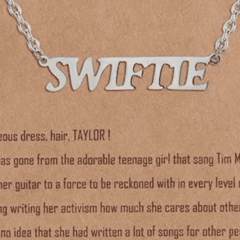 Silver Taylor Swift Inspired Necklace “Swiftie”