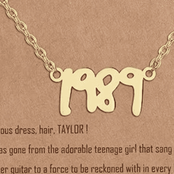 Taylor Swift Inspired Necklace “1989”