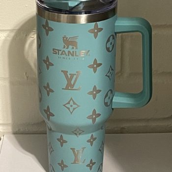 Light Blue 40OZ  LV Tumbler Stanley Inspired