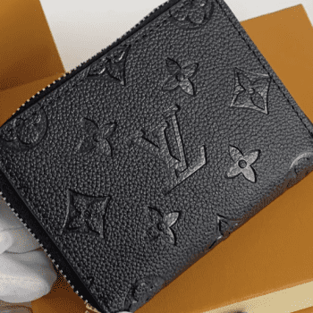 Louis Vuitton (LV) Black Coin Purse Zipped