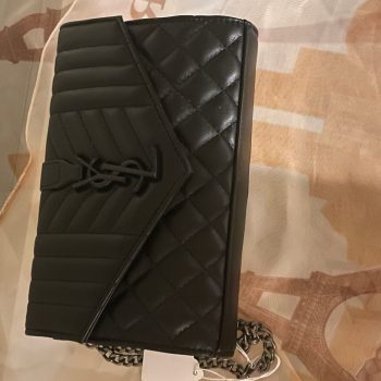 Black YSL Inspired Crossbody Bag LH 152