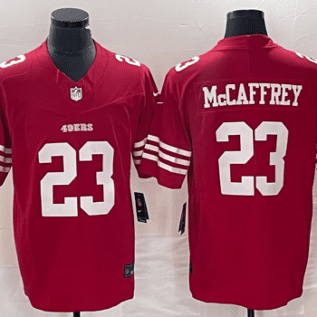 Red McCaffrey Inspired Jers 49ers