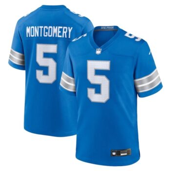 Blue Montgomery Inspired Detroit Lions NFL Jers