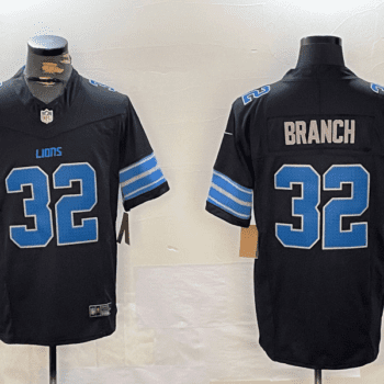 Black Brian Branch Inspired Lions Jers