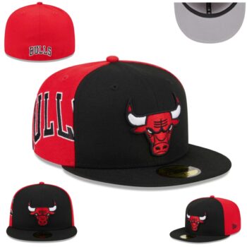 Red & Black Chicago Bulls Hat