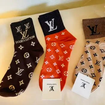 Louis Vuitton Inspired Socks. 3pair