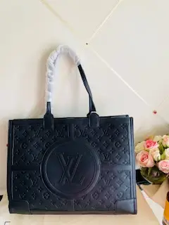 Louis Vuitton (LV) Inspired Black Handbag tote